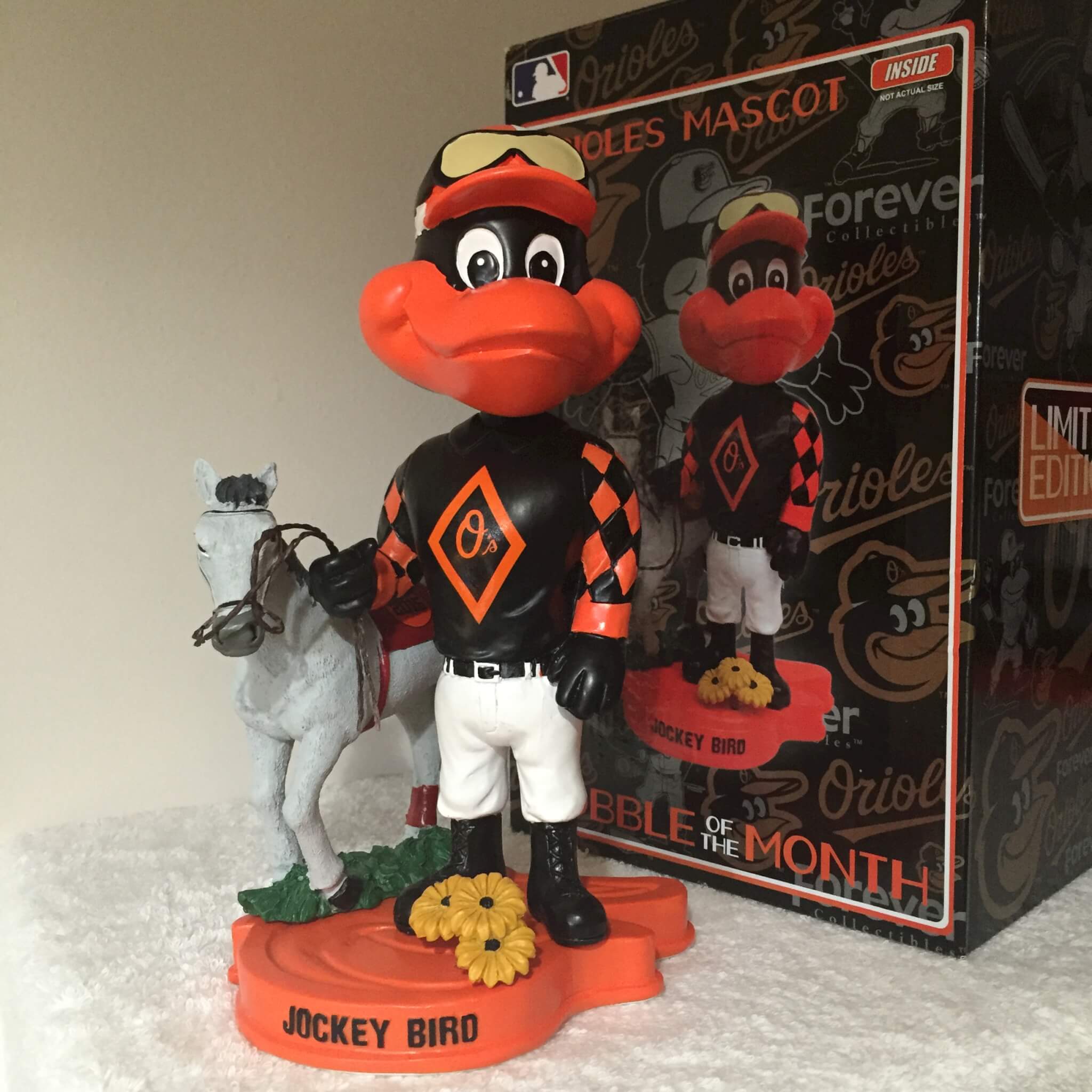 stuffed oriole bird