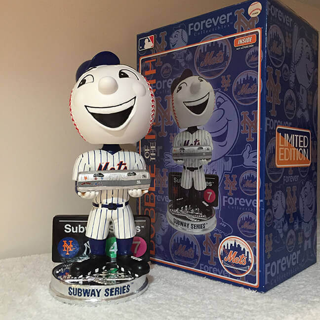 Bobble of the Day Mr. Met “Subway Series”