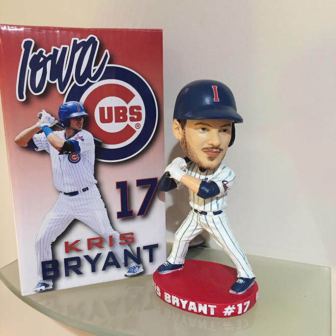 Bobble of the Day “Kris Bryant” Iowa Cubs