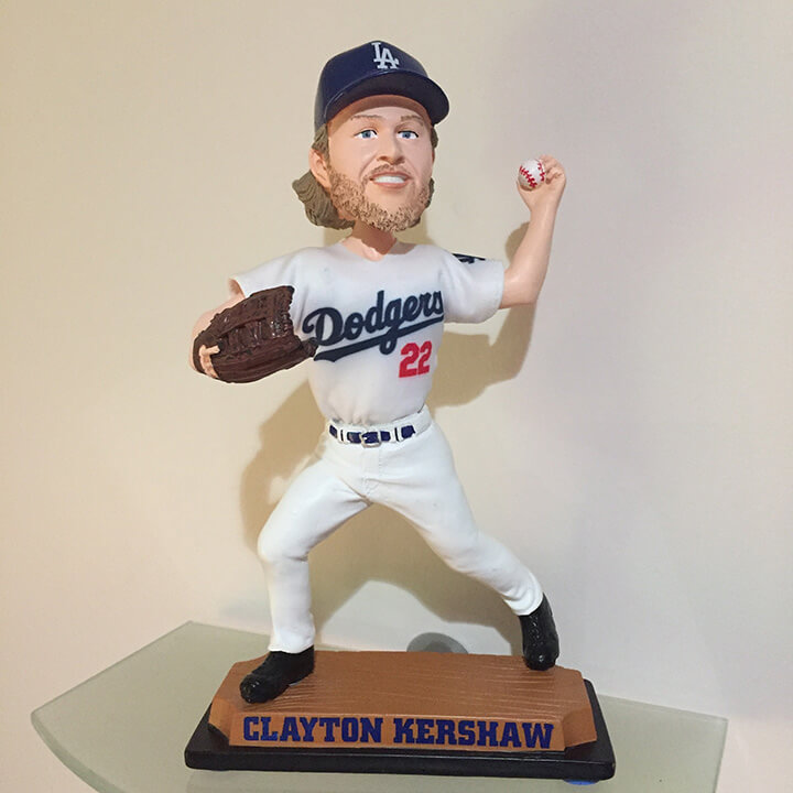 Bobble of the Day “Clayton Kershaw” Real Jersey