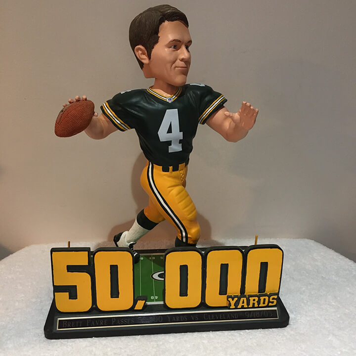 Bobble of the Day “Brett Favre” 50,000 Yards