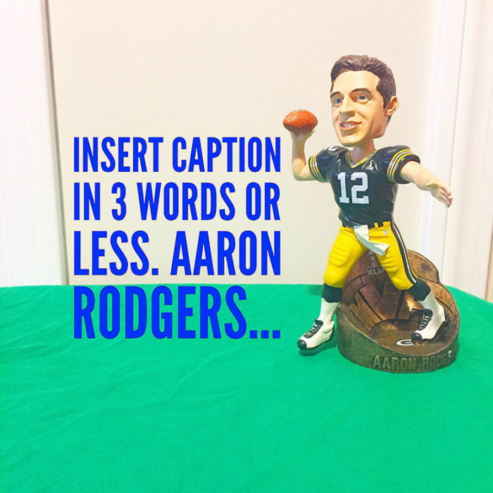 Insert Caption Bobble “Aaron Rodgers”