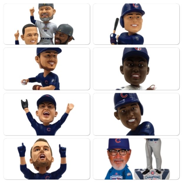 Overkill on Chicago Cubs World Series Bobbleheads!