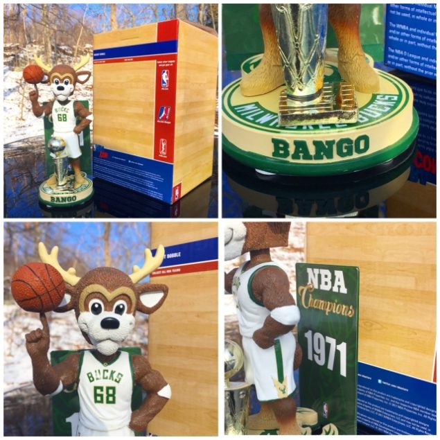 Bobble of the Day “Bango” Milwaukee Bucks 1971 Championship bobblehead