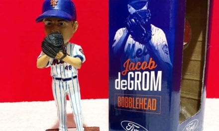 The Aftermath- Bobble of the Day “Jacob DeGrom” NYM Mets SGA Bobblehead