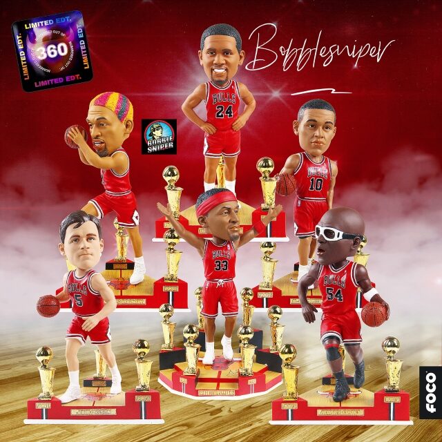 The Last Dance Continues…FOCO releases 4 New Exclusive Chicago Bulls Bobbleheads