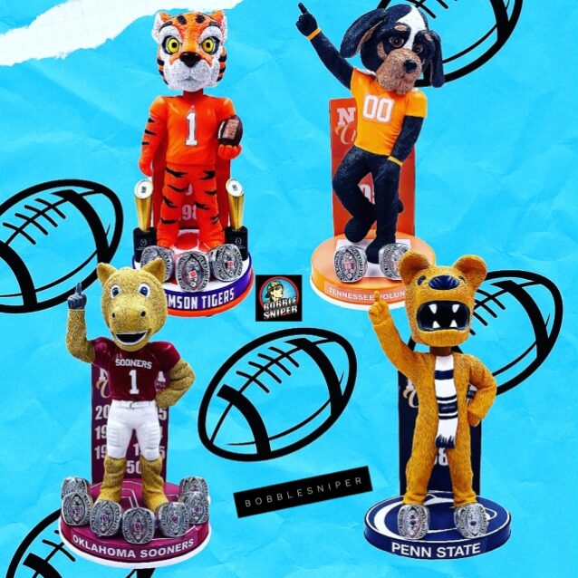 The Bobblehead Hall of Fame unveils 4 new College Football Championship Bobbleheads