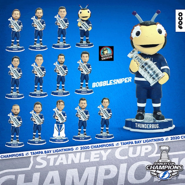 Tampa Bay Lighting Strike and win the Stanley Cup and their Bobbleheads have Arrived!