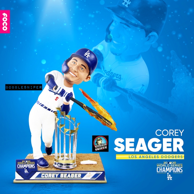 FOCO Sizzles With A Corey Seager “Hot Bat” World Series Bobblehead