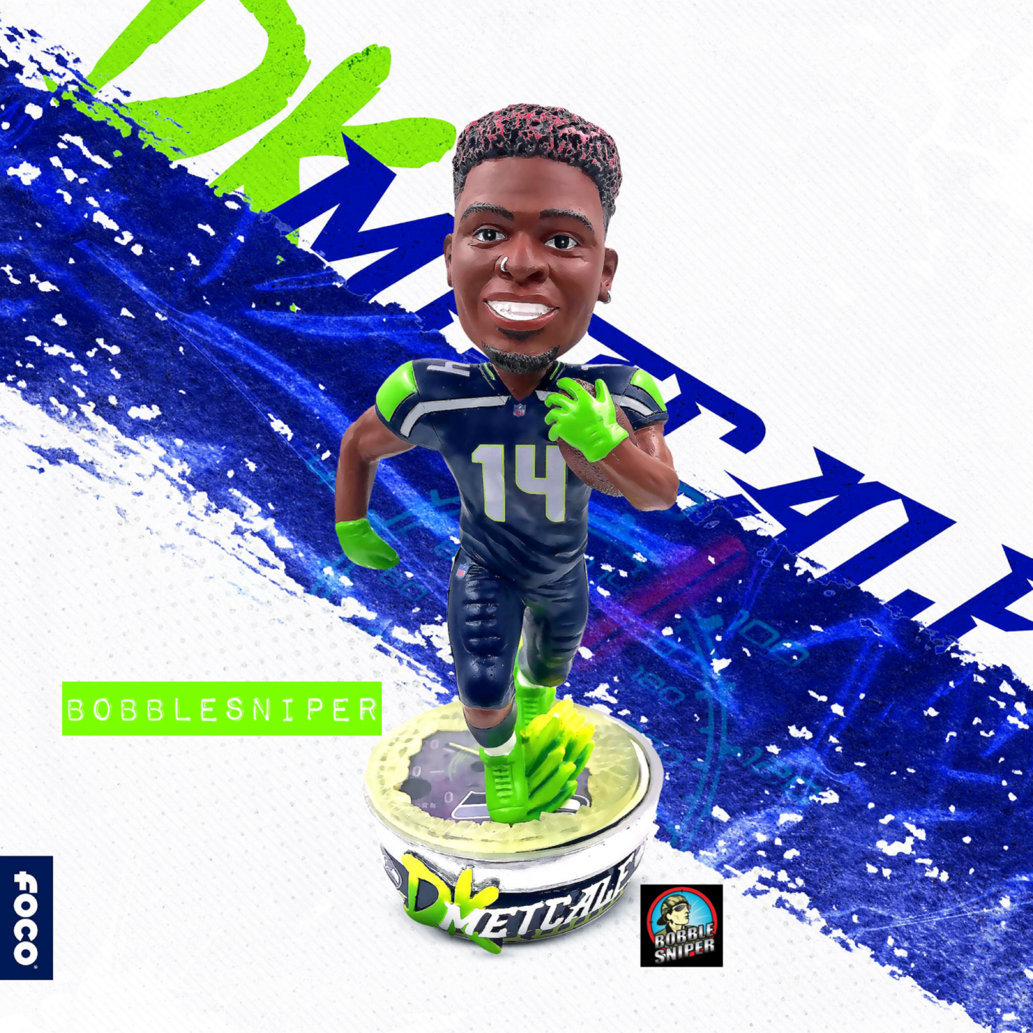 FOCO Kicks It Into High Gear With A DK Metcalf Speedometer Bobblehead