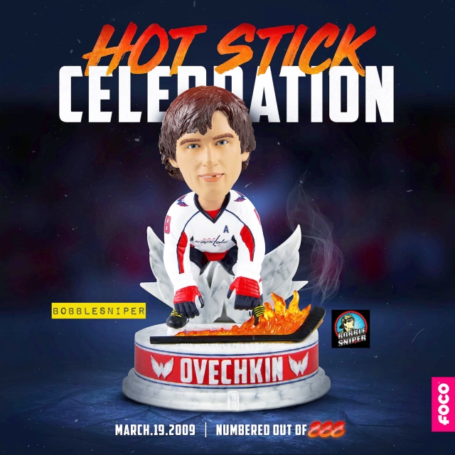 FOCO Warms The Ice Up With An Ovechkin Hot Stick Bobblehead