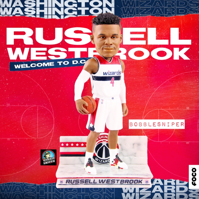 FOCO Welcomes Russell Westbrook To D.C. With An Exclusive Wizards Bobblehead