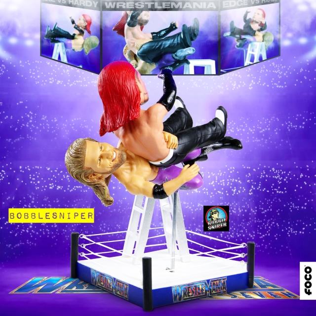 FOCO Pays Tribute To WrestleMania 17 With Edge Vs Hardy Special Moment Bobblehead