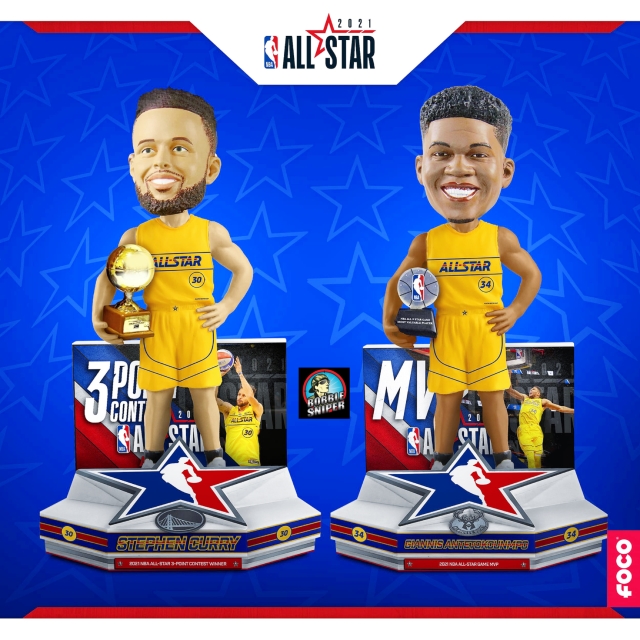 FOCO Celebrates Curry’s Thrilling Win and Giannis’ Perfect Night With New Exclusive Bobbleheads