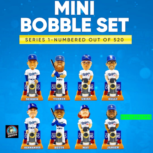 After Almost 20 Years, FOCO Unveils A Mini LA Dodgers Bobblehead Set