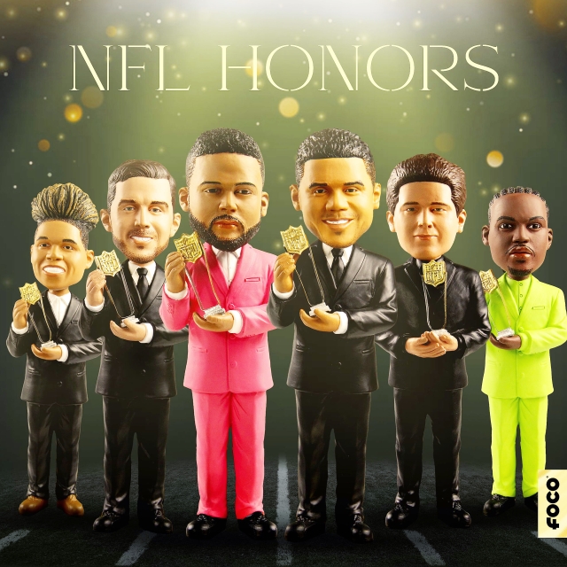 FOCO Rewards The NFL’s Best With Brand New Award Winning Bobbleheads