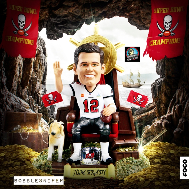 Tom Brady Is The GOAT For A Reason And He’s Now Got A Pirate Ship GOAT Bobblehead