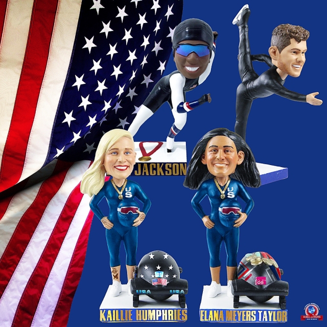 The Bobble Hall Going For Gold With 4 New U.S. Olympic Bobbleheads