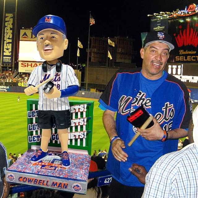The Cow-Bell Man And The 7Line Bang The Bell On A New Bobblehead