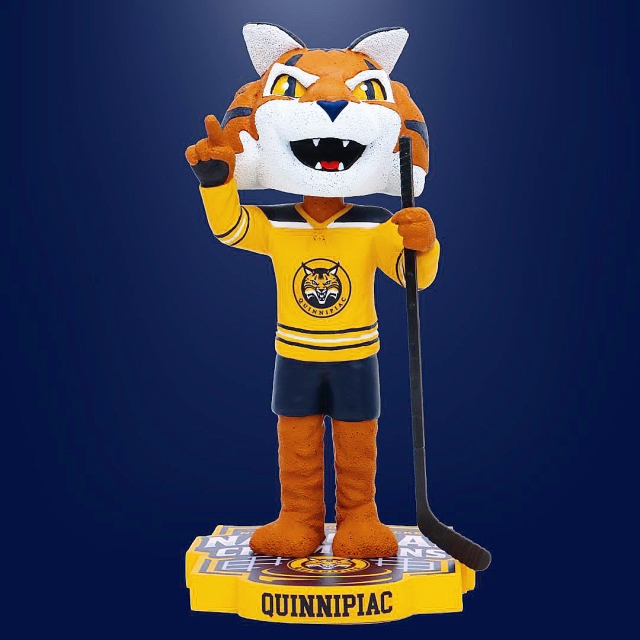 Boomer The Bobcat Drops The Puck As Quinnipiac Wins The National Championship